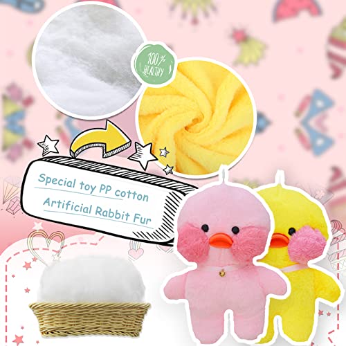 MOCOST Lalafanfan Plush Doll Cafe Mimi Stuffed Duck Plush Doll Duck Gift, 30 cm / 12 inch - Pink Duck - Thumbnail 4