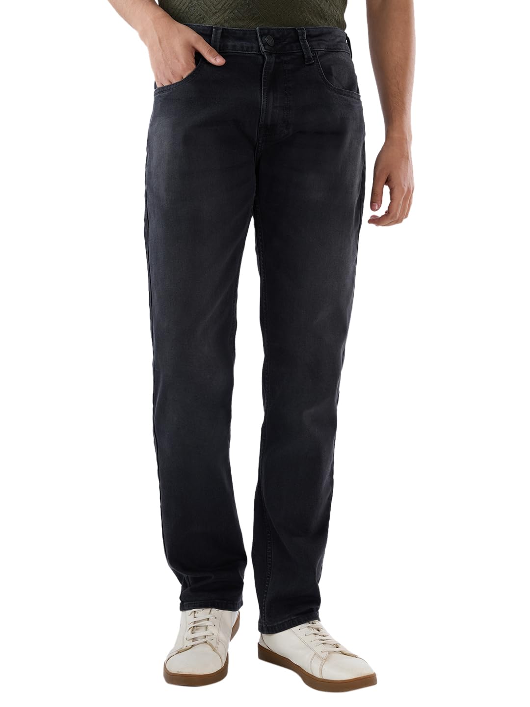 Spykar Men Mid Rise Comfort Fit Mid-Rise Casual Jeans in neutral