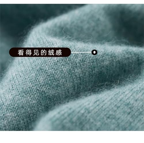 Dcvmvmn Men's Wool Warm Sweater Winter Knitted Pullover Casual Loose Large Size Jumper White4