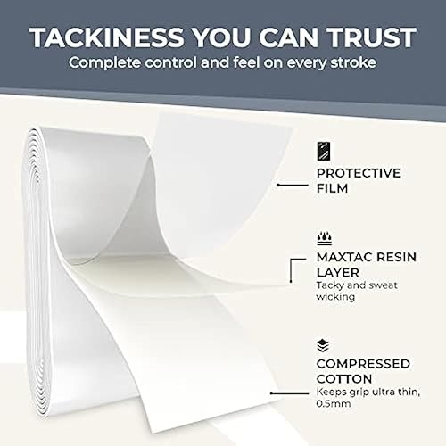 Miniatura 5 de Cinta de agarre de raqueta de tenis de 10 colores con regalos (anillo o amortiguador), envuelve tu raqueta para un alto rendimiento, para raquetas