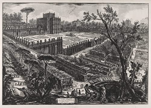 Tableau Villa Panfili Piranesi Toile Idéale Pour Un Salon Chic Et Une Ambiance Romaine