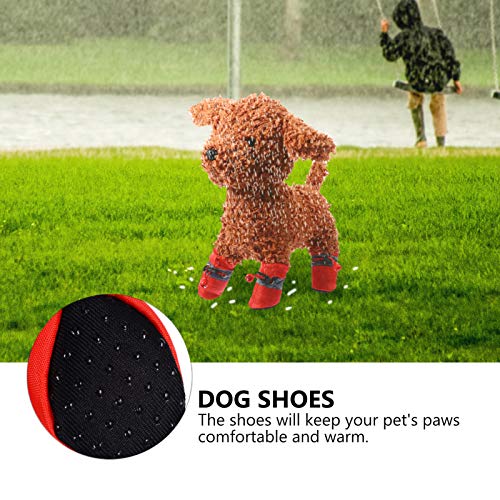 Balacoo 4 peças de sapatos para cães de Natal para animais de estimação, respiráveis, antiderrapante