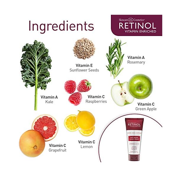 Retinol Anti-Aging Hand Cream â The Original Retinol Brand For Younger Looking Hands âRich, Velvety Hand Cream Conditions & Protects Skin, Nails & Cuticles