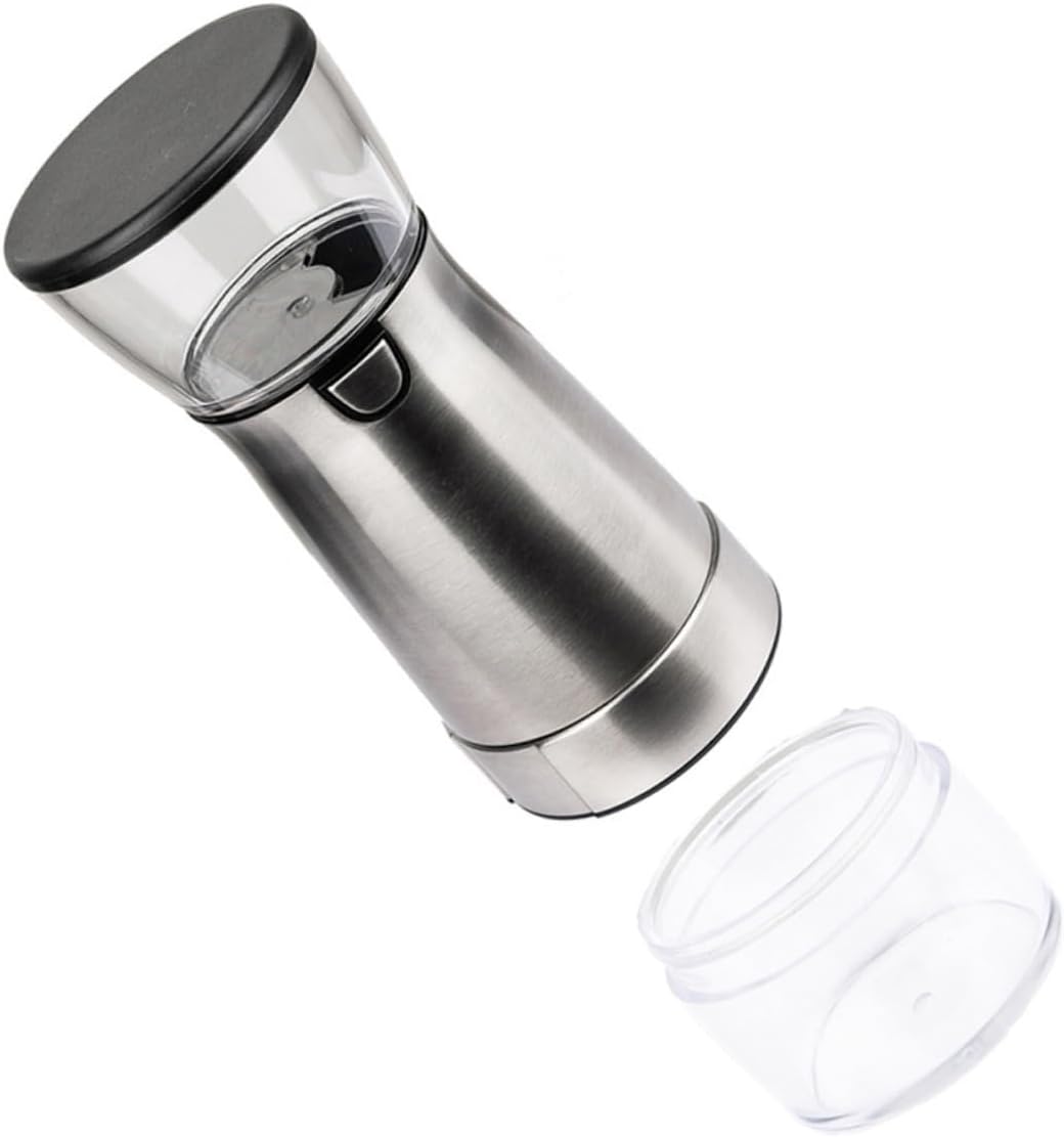 Burr Coffee Bean Grinder for Home Kitchen Stainless Steel Electric Portable Non-slip Base Quiet Easy to Use Store As Much As Needed