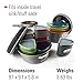 GSI Outdoors, Pinnacle Camper Cooking Set for Camping and Backpacking, 2 to 4 Person