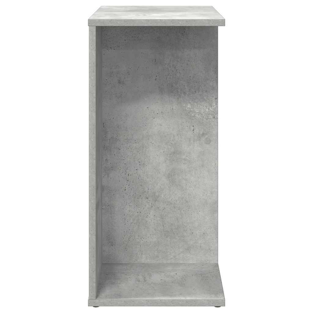 Stolik nocny, betonowy, szary, z materiału drewnopochodnego, 46,5 x 29 x 61 cm, z 3 półkami, nowoczesna szafka nocna do sypialni, salonu, pokoju dziecięcego, praktyczna półka i miejsce do