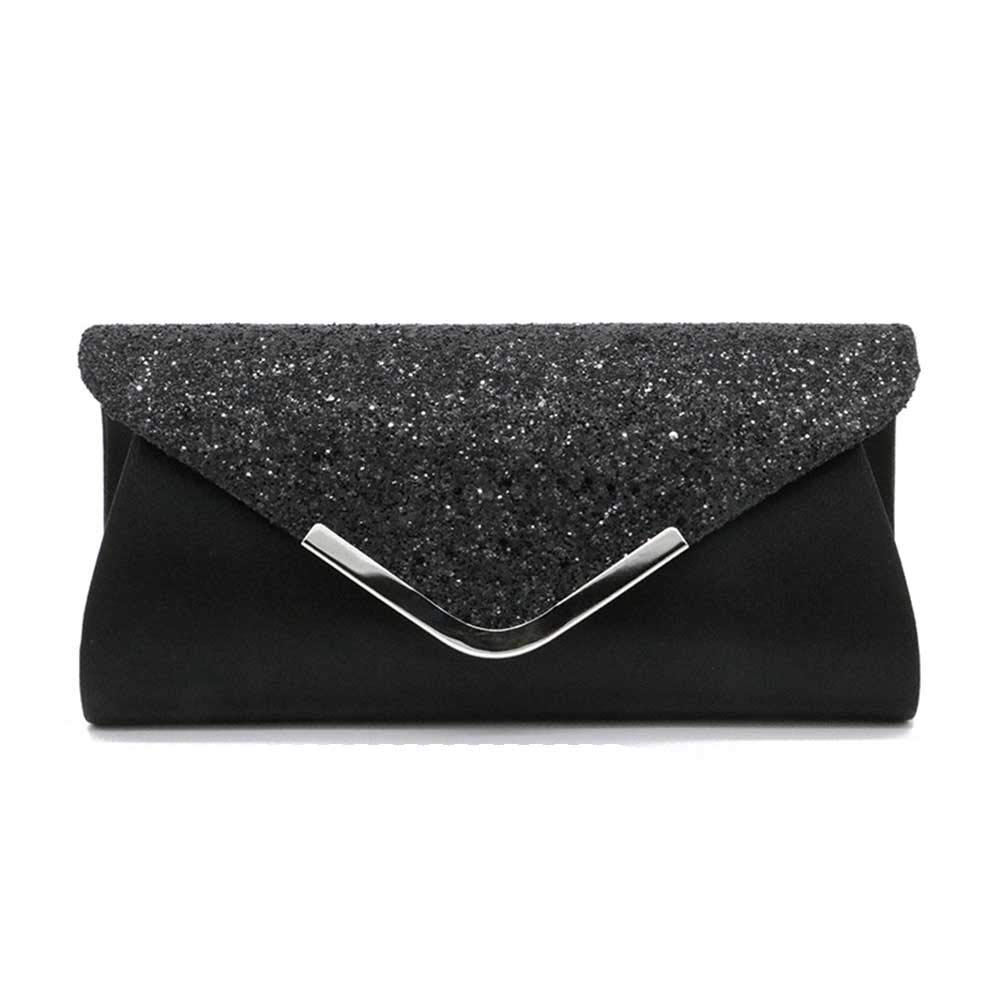 KALAIEN Envelope Clutch Purses for Women Glitter Evening Bag Handbags For Wedding and Party