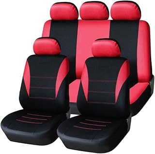 Wakauto 9 Peças 5 Acessórios Para Assento De Carro Capas Dianteiras Capa De Carro De Pano Capas Automáticas Acessórios Para Carros Gatos Acessórios Automotivos Capa Traseira Capa