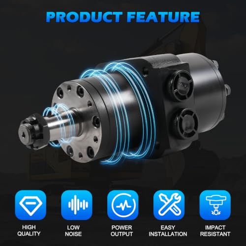 Image of | TCA23173 | Hydraulic Drive Motor | Direct Replacement for Quik-Trak 648R 652B 652E 652R 661R Series | Cast Iron High Torque | 4-Hole Flange |