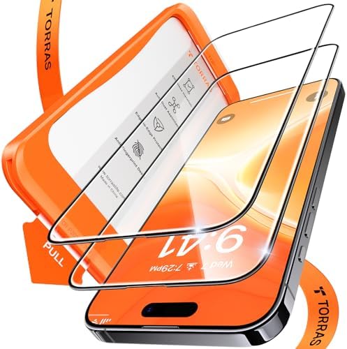 ESR Panzerglas Für IPhone 16 Pro [3er Pack] - Militärschutz Mit Montage-Hilfe