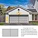 LIAMST Garage Door Screen for 2 Car Garage Door-16x7FT Reinforced Fiberglass Garage Screen, Magnetic Garage Screen Door