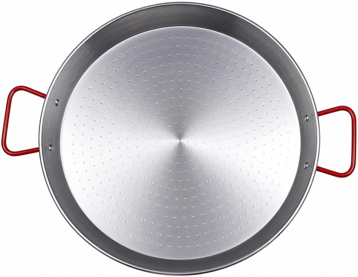 Delicioso 50cm Polished Steel Paella Pan