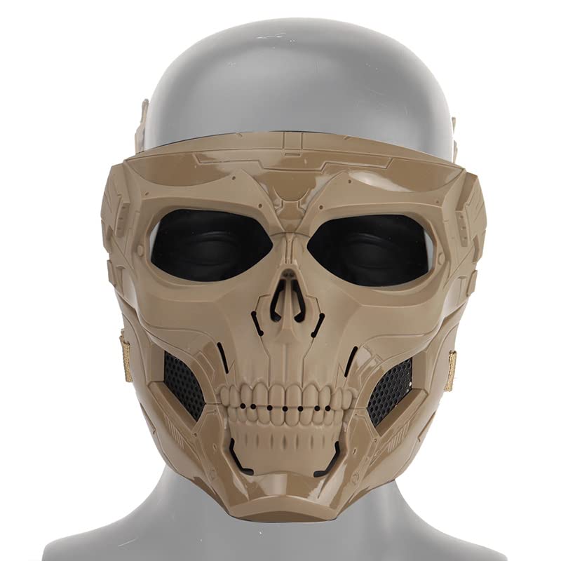 Tactical Skull Mask Fast Helmet Mount Outdoor Paintball Airsoft Shooting Sports Gear
