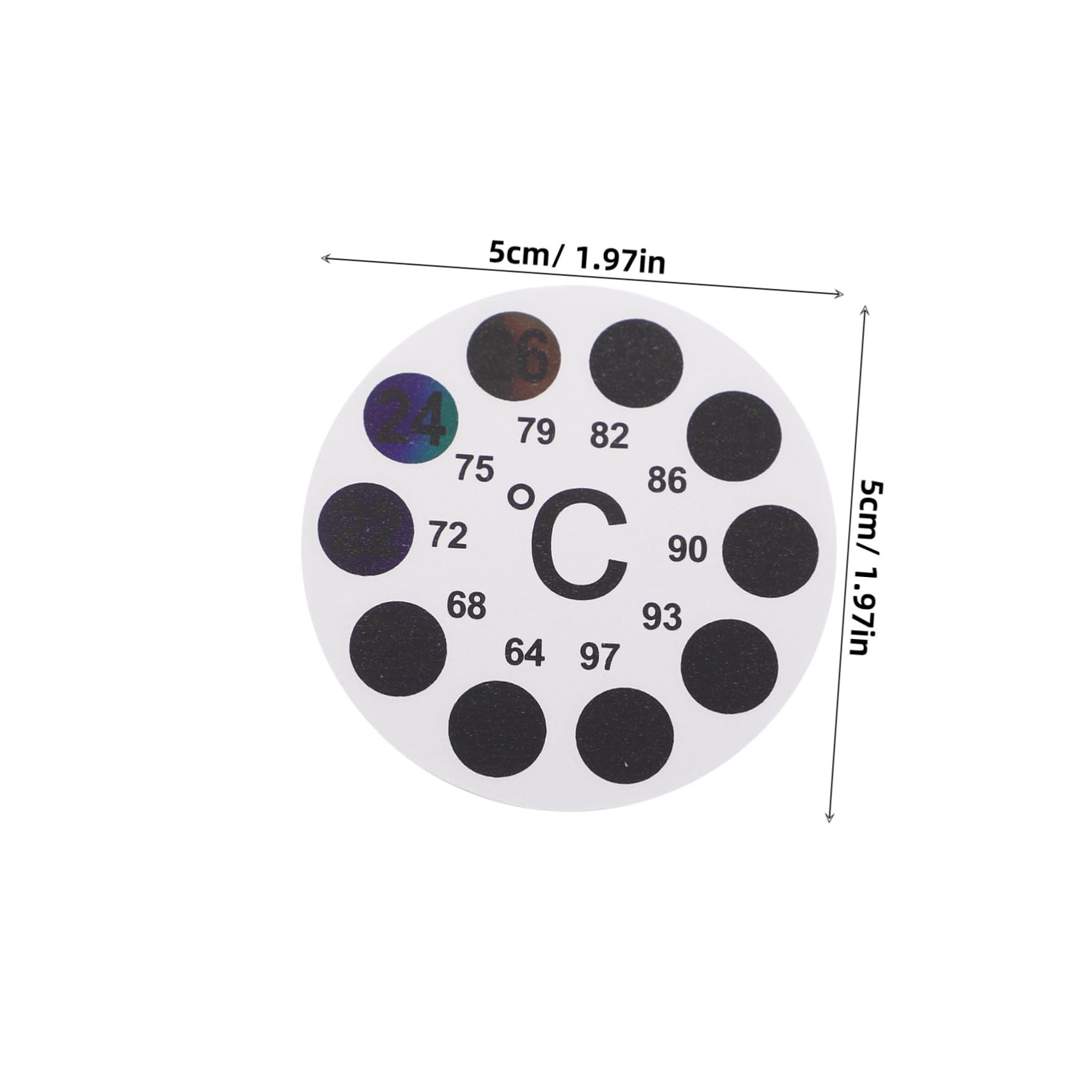 ifundom 6Pcs Aquarium Temperature Gauge Stickers Color LCD Thermometer Strips for Fish Tanks Easy Adhesive Setup for Indoor Aquariums and Reptile Tanks