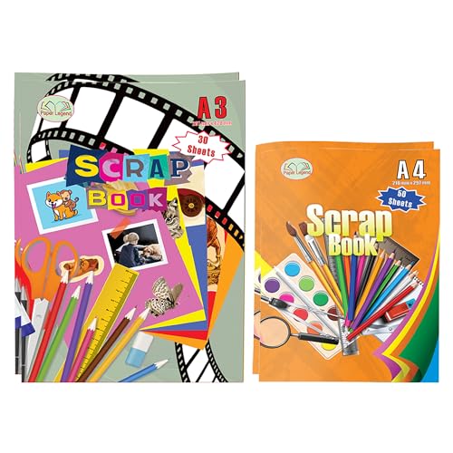 Combo de 30 hojas (30 hojas) y 50 hojas encuadernadas con grapas, álbum de fotos familiar, fabricación de tarjetas, crear manualidades, actividades de manualidades, libro de tarjetas para todos los