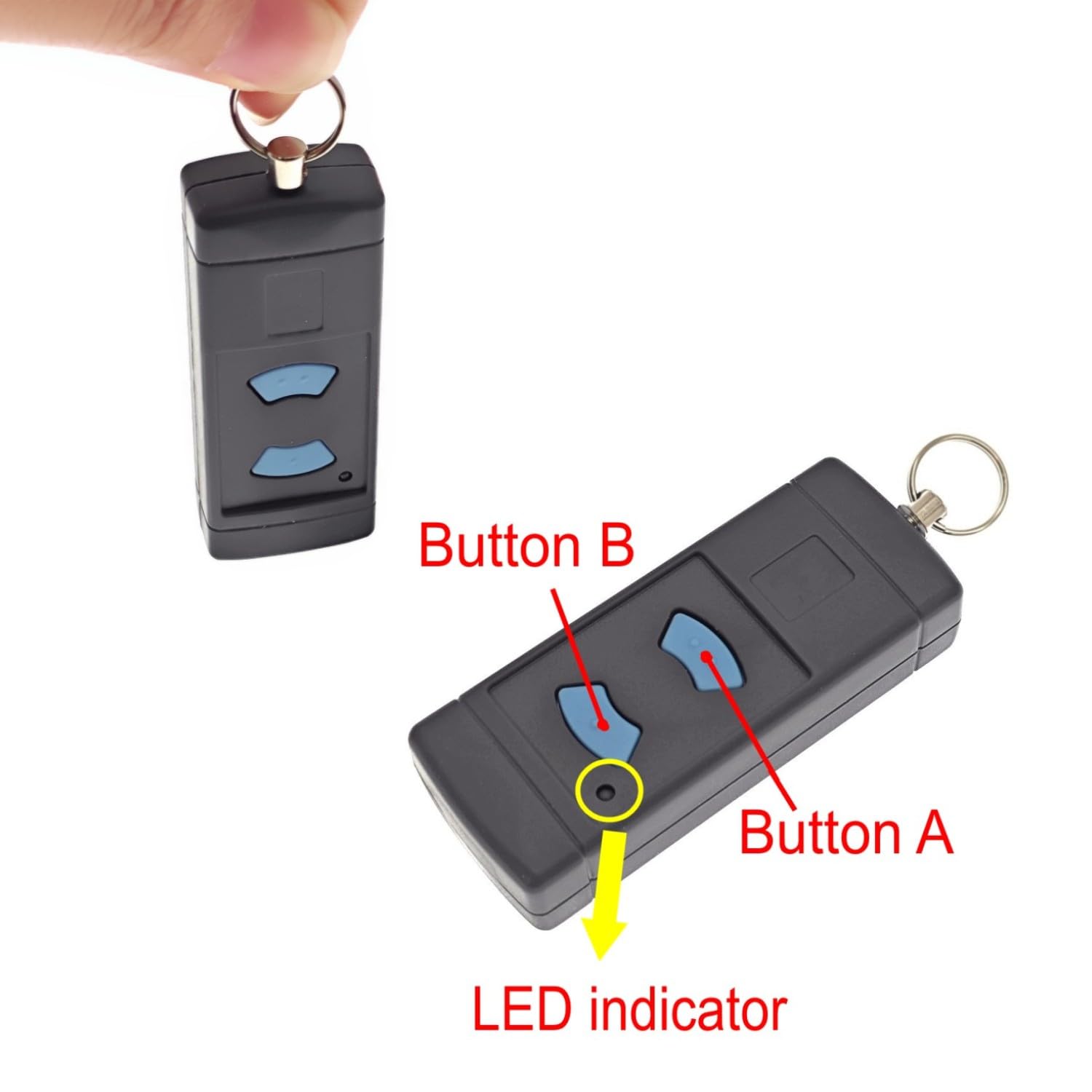 JZK 2PCS Two buttons garage door key fob for Hormann blue button garage door remote control replacement for Hormann HSE2 HSE4 HSM4-868MHZ HSM 2/4 - Image 3