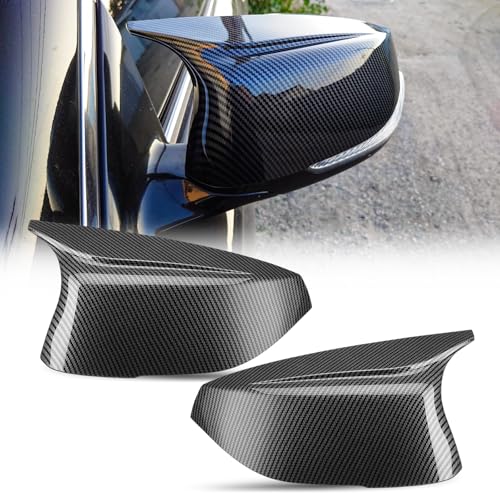 ACLONG Carbon Fiber Mirror Cover Caps for Infiniti Q50 2014-2022, Q60 2017-2022 – Left Driver & Right Passenger Side Rearview Side Mirror Covers – 2 PCS