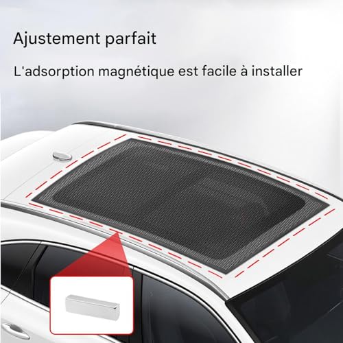 Store toit ouvrant aimanté et transpirable pour accessoires auto