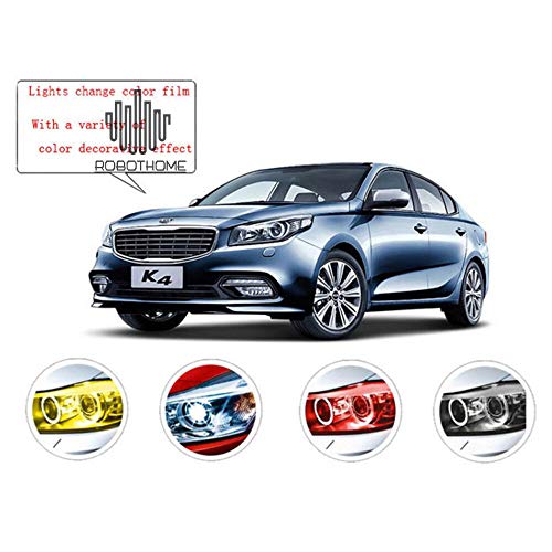 Baceyong Universal Tint Vinyl Wrap Aufkleber Scheinwerferfolie für Motorradscheinwerfer Nebelscheinwerfer Seitenmarkierungsleuchten Windschutzscheibe, wasserdichte dehnbare Schutzfolie