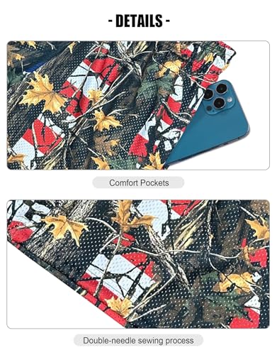 Mens Camo Graphic Print Shorts Workout Cargo Athletic Casual Cool Basketball Drawstring Shorts4