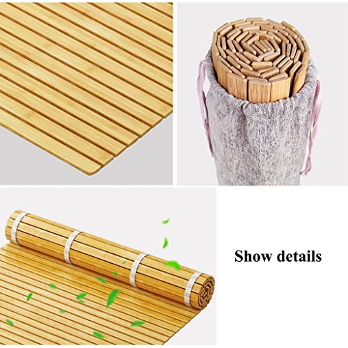 Fold Rollable Hard Bed Board, Folding Waist Protector Hard Bed Board, Lumbar Hard Pad Harden Spine Guard Bamboo Ranked Skeleton (Size : 0.7X1.9M) #TOP1