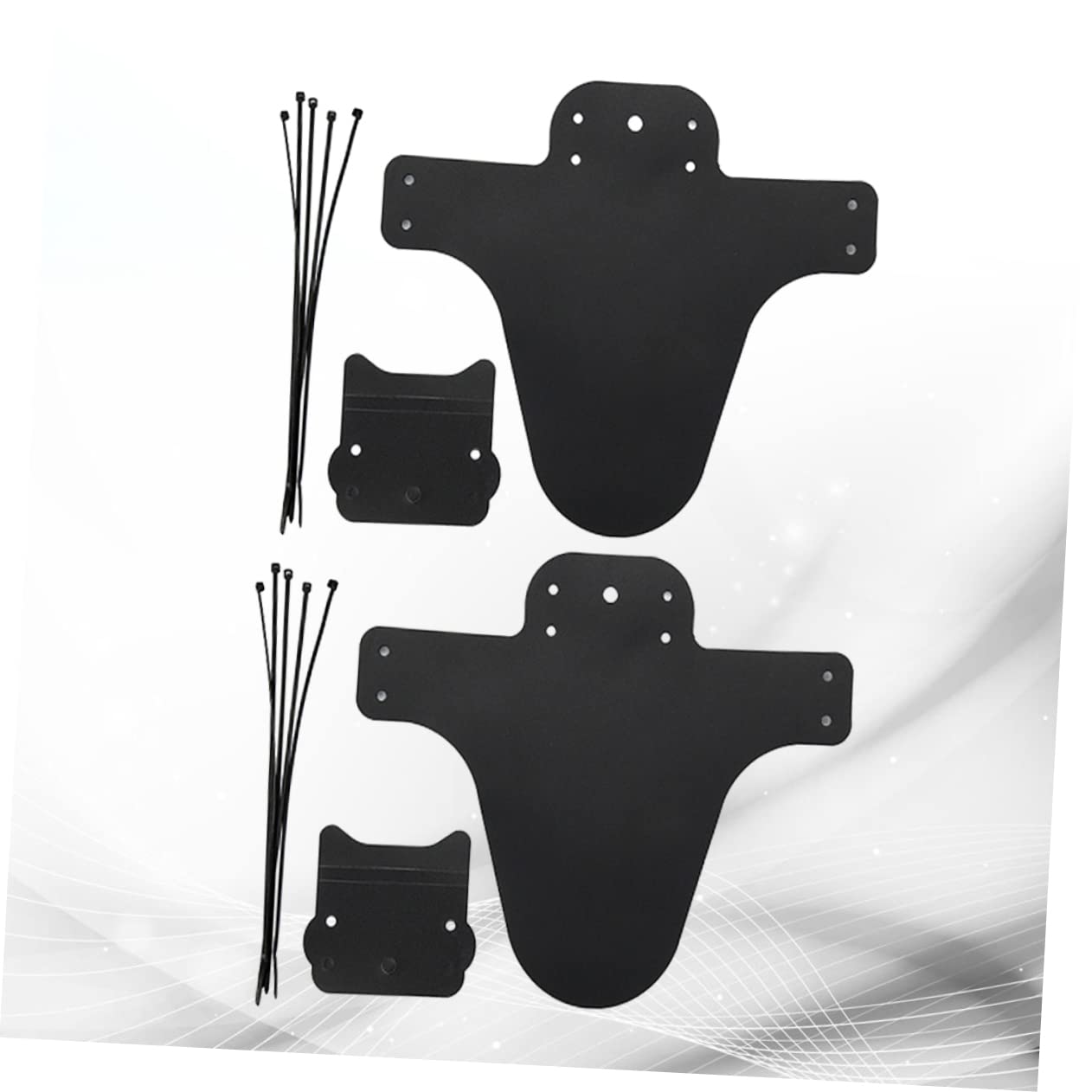 Abaodam 2Sets Black for Mountain Bike Lightweight Front Fork Mud Guards Weather Resistant Design Outdoor Conditions