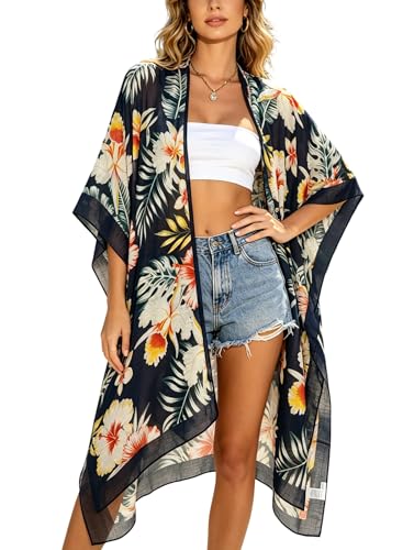 Image of Breezy Lane Kimonos for Women Swimsuit Coverups Beach Cover Up Swimwear Cardigan Summer