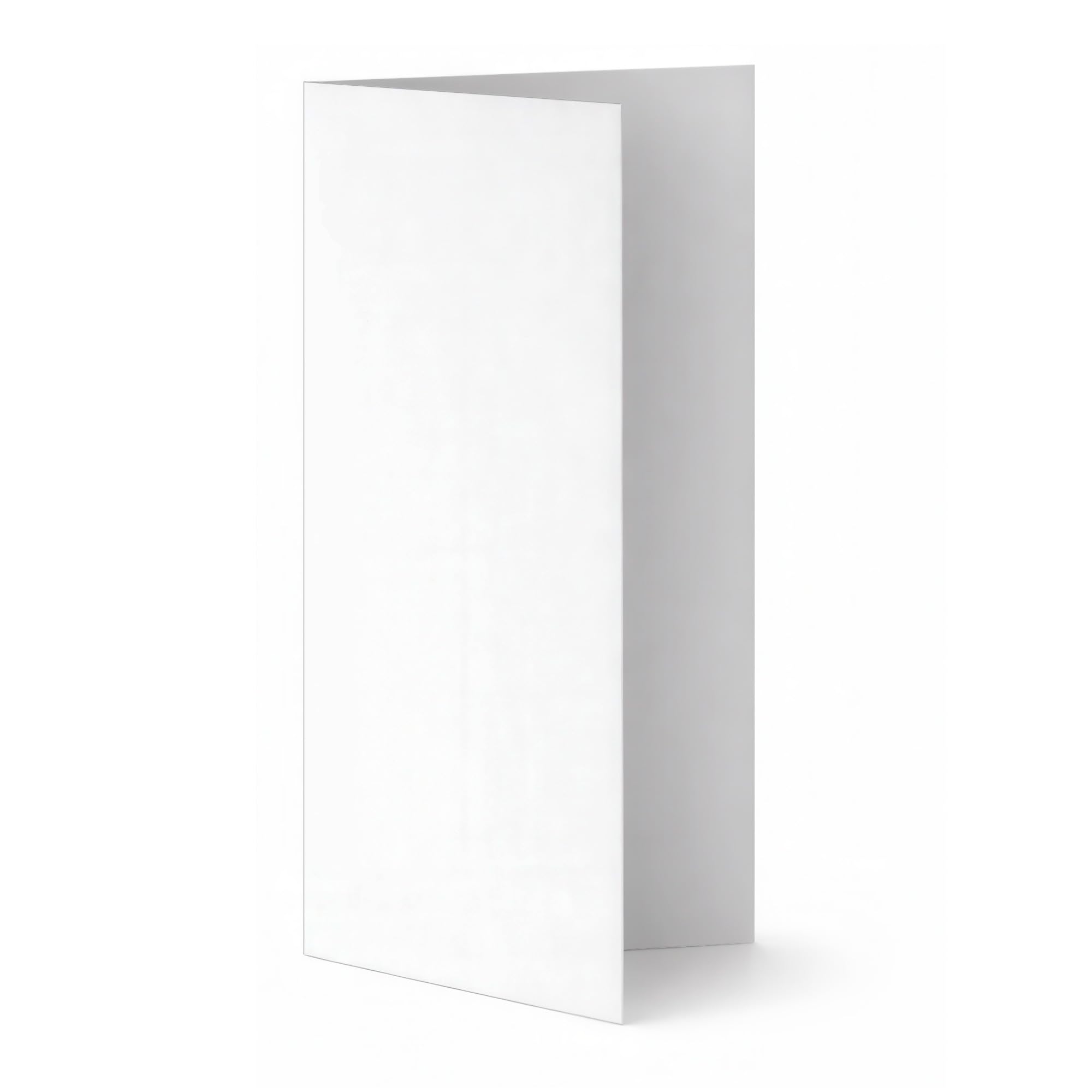 Photo 1 of 100 Pack Formal Bright White 8.5" x 11" Scored Cardstock Paper – Folds to 4.25" x 11" – Menu & Program Paper – Inkjet & Laser Printer Compatible – Made in USA