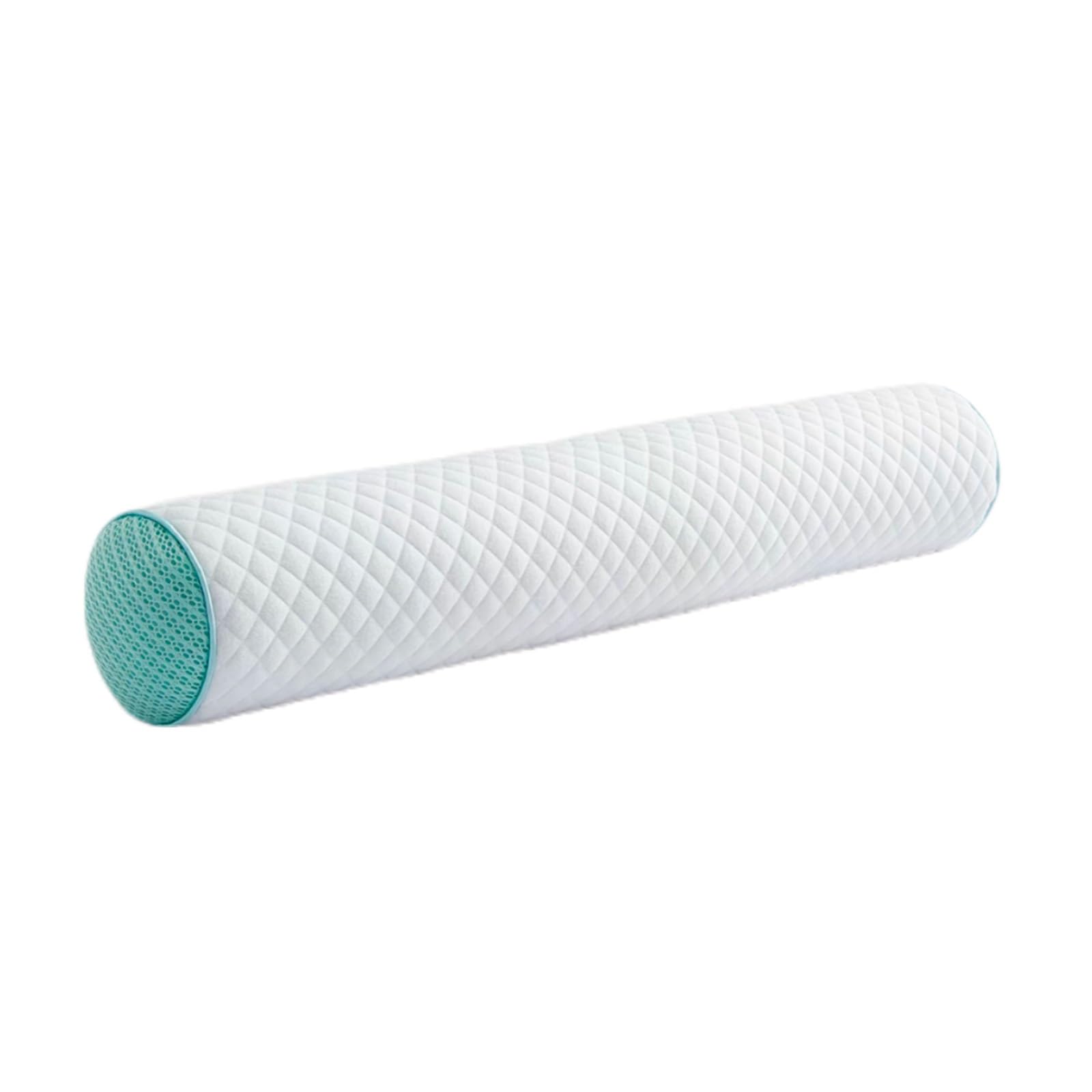 Nackenrolle Mit Weichem Mikroplüsch Bezug, Orthopädisches Nackenkissen, Lagerungsrolle, Knierolle, Memory Foam, 55 * 10cm(Green)