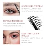 Long Lasting Waterproof Eyebrow Fix Gel - Clear Brow Gel & Mascara Set - Image 2