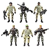 Army Men Action Figures Soldiers Toys with Weapon Accessories / SWAT Team Figure Military Playset for Boys Girls Children Kids 3 4 5 6 7 8 9 Years Old,Great as Christmas,Birthday(Special Troops)