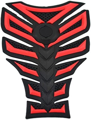 3D motocicleta tanque gas protector pad etiqueta de goma de fibra rojo apto para Kawasaki ninja 250r 2008 2009 2010 2011 2012