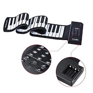 CHOYUE Portable Silicon 61 Touches Roll Up Piano MIDI électronique Clavier avec Haut-Parleur - Les Beatles, Paul McCartney, John Lennon, RIngo Starr, George Harrison CHOYUE Portable Silicon 61 Touches Roll Up Piano MIDI électronique Clavier avec Haut-Parleur – Image 7