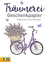 Träumerei Wrapping Paper: 10 Sheets, 72 x 52 cm, 21 Gift Tags in Set