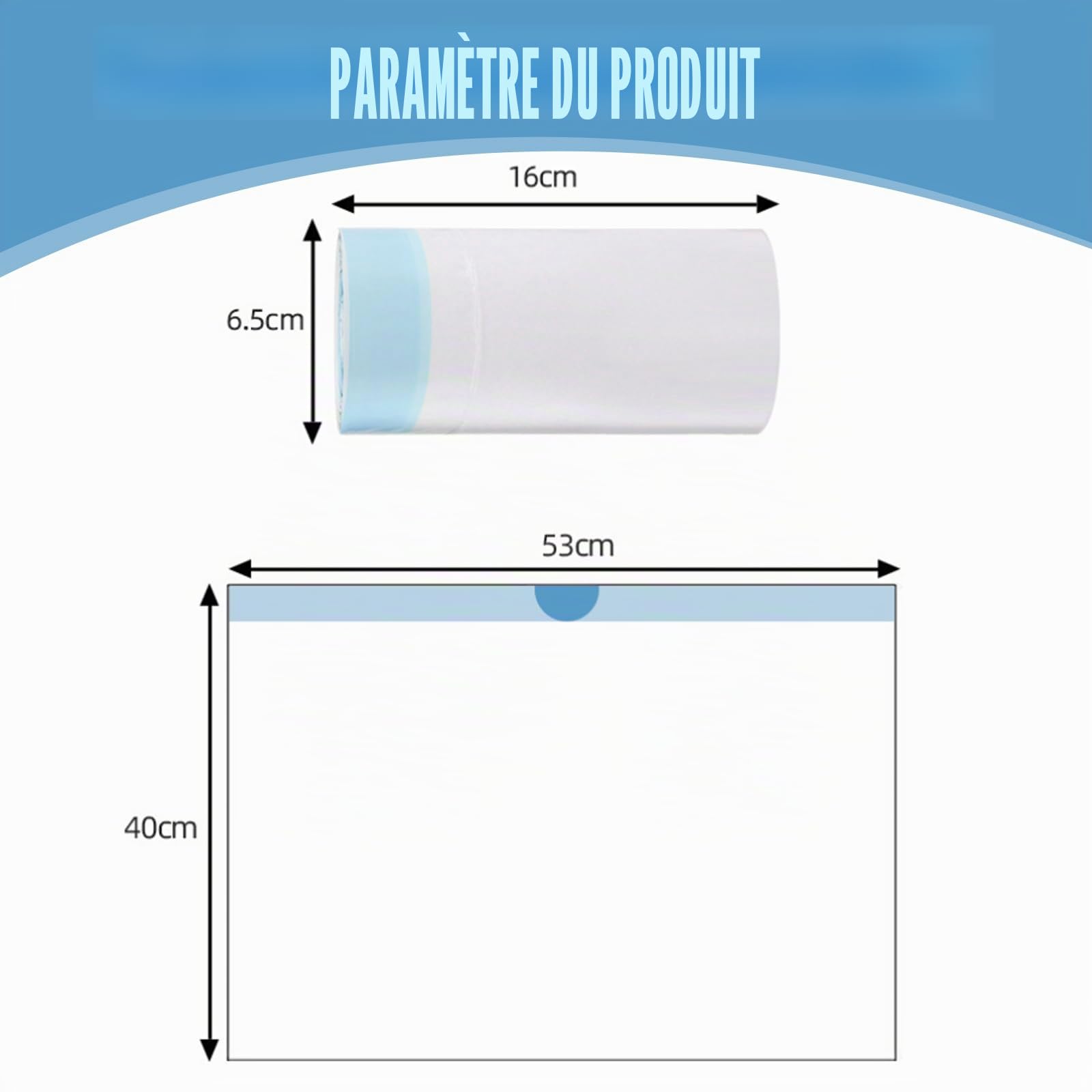 Lot de 40 sacs de toilette jetables avec coussinets absorbants - Idéal pour les toilettes pour chaise percée