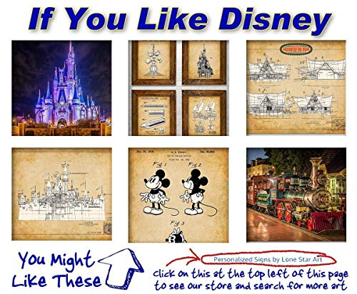 Mickey Mouse Firework Patent Print - Classis Disney Home Decor, Disneyland Firework Wall Art For Nursery And Kids Room, Gift For Disney And Mickey Mouse Fans, 11X14 Unframed Patent Print Poster #TOP7