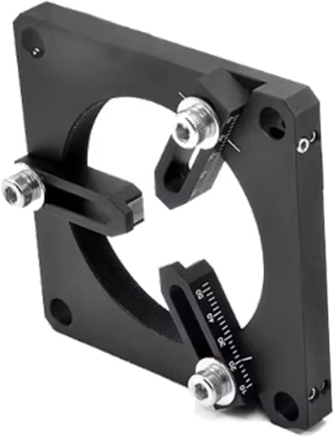 Round Universal Coaxial Lens Holder, Lens Self-Centering Mount 3-Claw Clamping Holder Round Lens Mounting Seat Variable Diameter 0-40Mm for Optical Experiments,V clamp