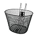 Basket with Hooks, Front, Removable, Children Wire Mesh Kids Bicycle Basket