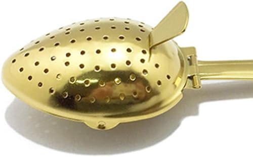 Miniatura 6 de Filtro de té Snap Ball Colador de té de malla de acero inoxidable Infusor para té de hojas sueltas dorado