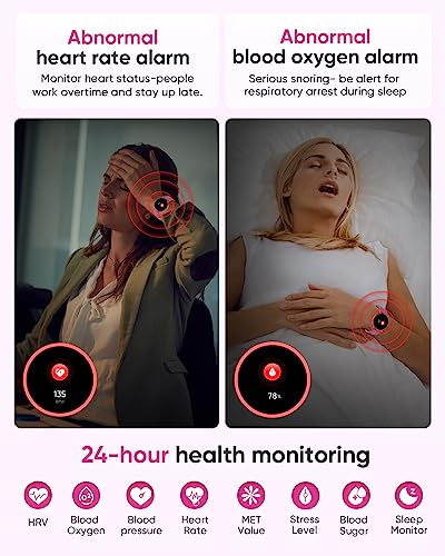 Hystorm Women's Health Smart Watch, 1.43" Amoled Always-On Display Fitness Tracker Smart Watch With Bluetooth Call, 8 Health Apps Blood Glucose Hrv Monitor Waterproof Smartwatch For Android Ios [42Mm] #TOP5