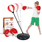 LURLIN Punching Bag for Kids Incl Boxing Gloves & Stand, Height Adjustable Kids Boxing Bag Set, Top Toy/Gift for Age 4,5,6,7,8,9,10 Boys
