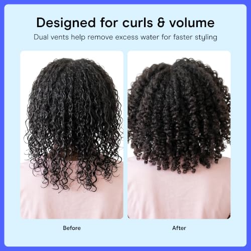 Image of Conair Curl Define Pro Detangler Brush | Dual-Vent Technology for Long Hair & Loose Curls, 3-Piece Set, Green, BR74516IN1L