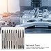 Cloimei M4 Metric Tap Set 10Pcs Carbon Steel High Precision Manual Threading Tools for Automotive Machinery Industrial Applications