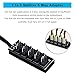 ZLKSKER 4 Pin PWM Fan Hub, PC Internal Fan Power Supply Extension Cable (13-Inch, 24AWG), 4 Pin & 3 Pin CPU Cooler Cooling Fan 1 to 5 Splitter 5 Way Adapter