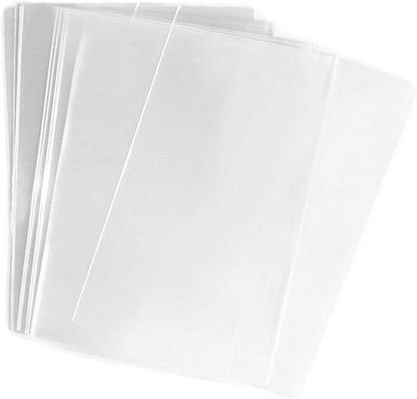 Jugaofeng FgfAk 200 Pcs 4x6 Inches Clear Flat Cello/Cellophane Treat Bags Good for Pastry,Bakery,Cookie,Candy and Dessert