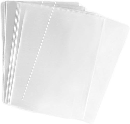FgfAk 200 Piezas Bolsas de Golosinas de Celofán/Celofán Planas Transparentes de 4x6 Pulgadas Buenas para Pastelería, Panadería, Galletas, Dulces