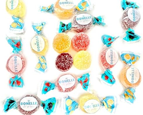 SweetGourmet Sugar-Free Italian Assorted Fruit Jellies | Individually Wrapped | 1 Pound