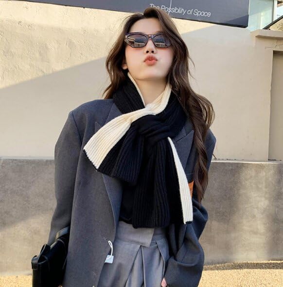 Winter Knitted Scarf Women Pashmina Scarves Soft Shawl Neck Collar Breathable Warmer Cold Weather Gifts Wraps - Image 4