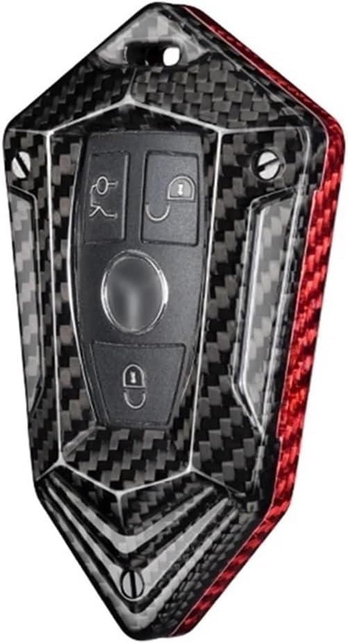 カーボンファイバー製リモートスマートキーフォブシェルケースボックスカバーキャップ、と互換性がある ベンツ ABC CL CLA AM