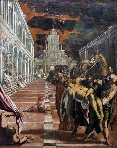 Lienzo de Tintoretto San Marcos un regalo cultural de 60x90cm